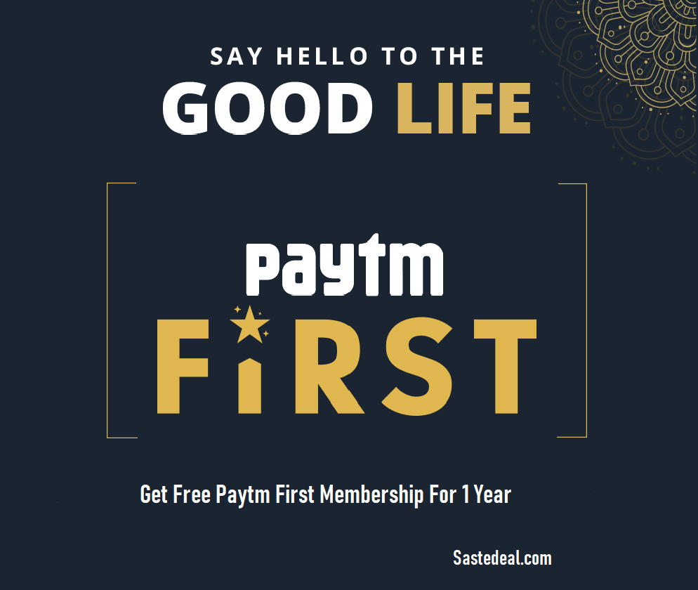 Free Paytm First Membership