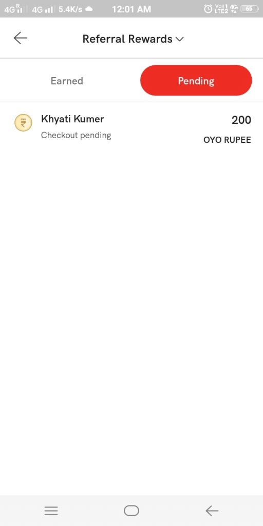 Oyo Refer Rupees