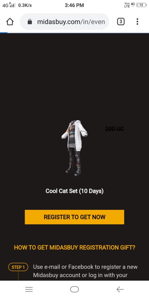 PUBG Free Cool Cat Outfit 