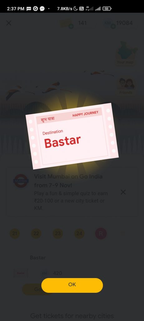 Tricks To Get Google Pay Go India Bastar Ticket 