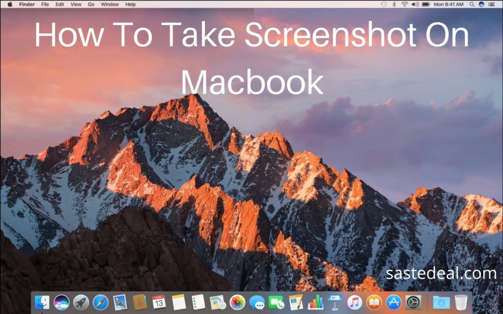 how to take screenshot on macbook